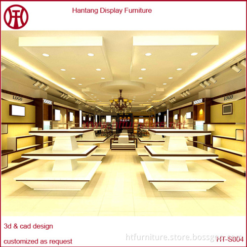 Factory price wooden Mall Shoes display shop for sell